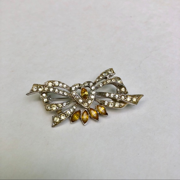 Joseph Wiesner Rhinestone Brooch pin - Picture 3 of 4